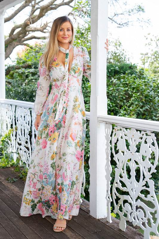 ZIMMERMANN - HEATHERS PLUNGE MAXI DRESS