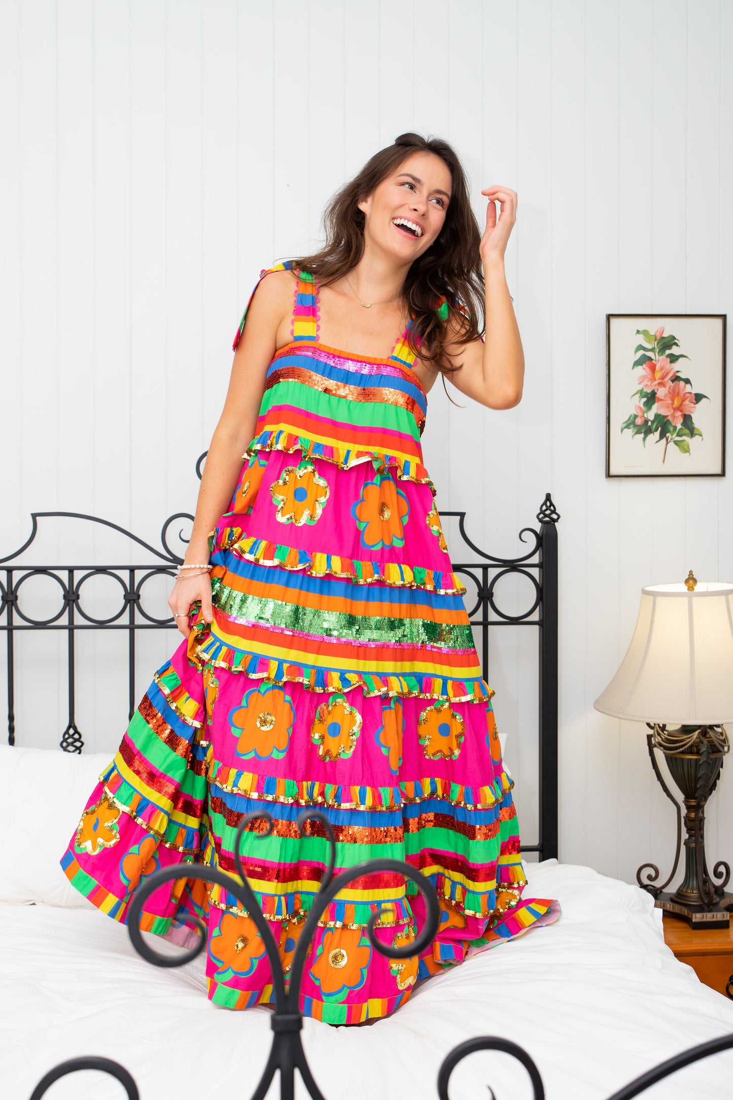 BONITA - JOSEFINA SCALLOPPED MAXI DRESS