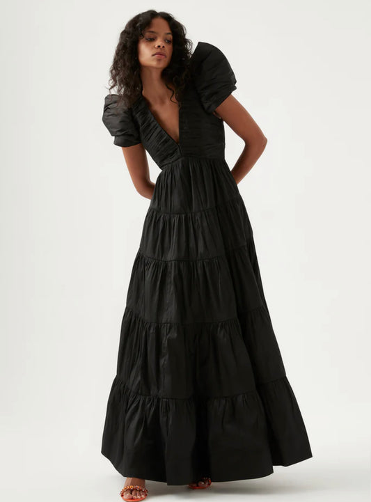 AJE - TIERED GOWN MAXI DRESS